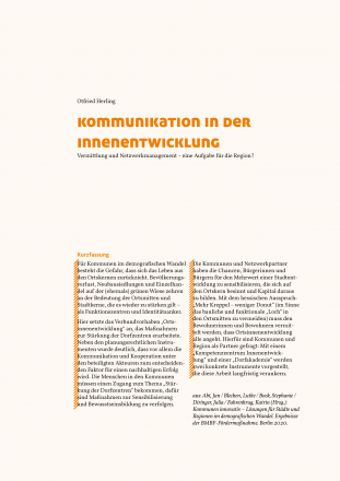 Kommunikation in der Innenentwicklung