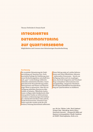 Integriertes Datenmonitoring auf Quartiersebene