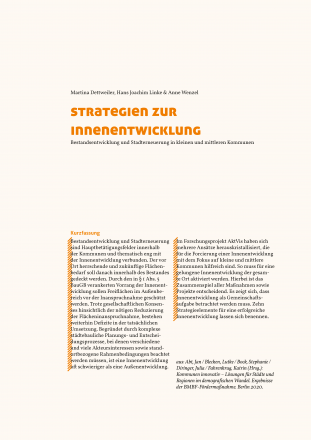 Strategien zur Innenentwicklung