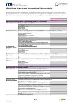 Checkliste Willkommenskultur